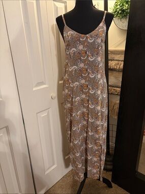 Wallflower Olive Midi Dress with Mustard Floral Accents